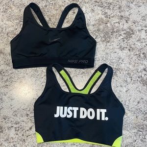 Bundle of 2 Nike Sports Bras - Small
